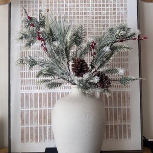 Set of 2 Festive Pine and Berry Artificial Stems